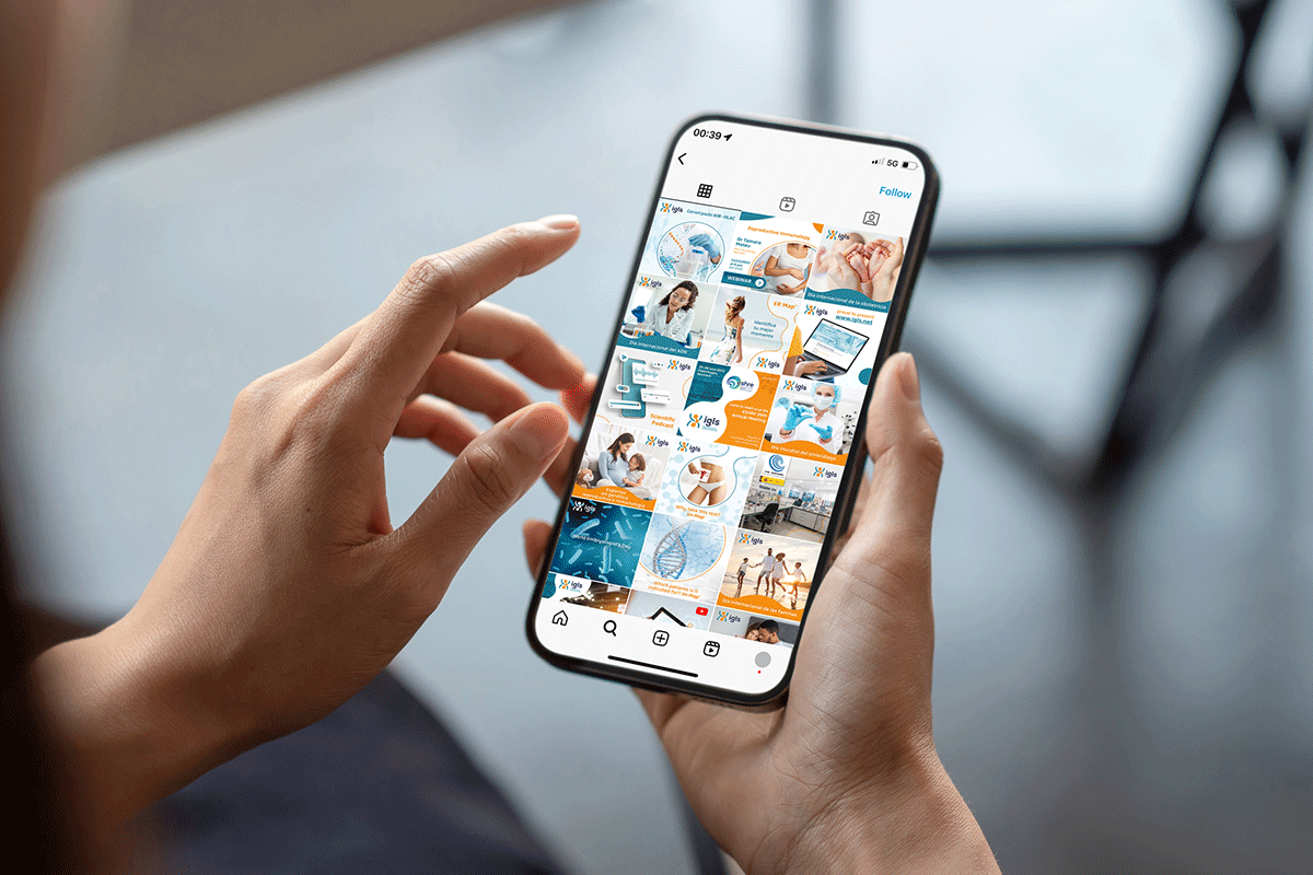 Social media campaign visuals for IVF Fertility Clinic